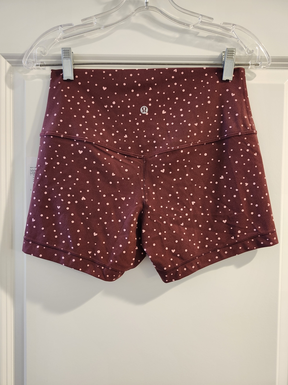 NWT lululemon Align No Line HR Short 4" Heart Print Sz 10 Rare - Picture 4 of 4